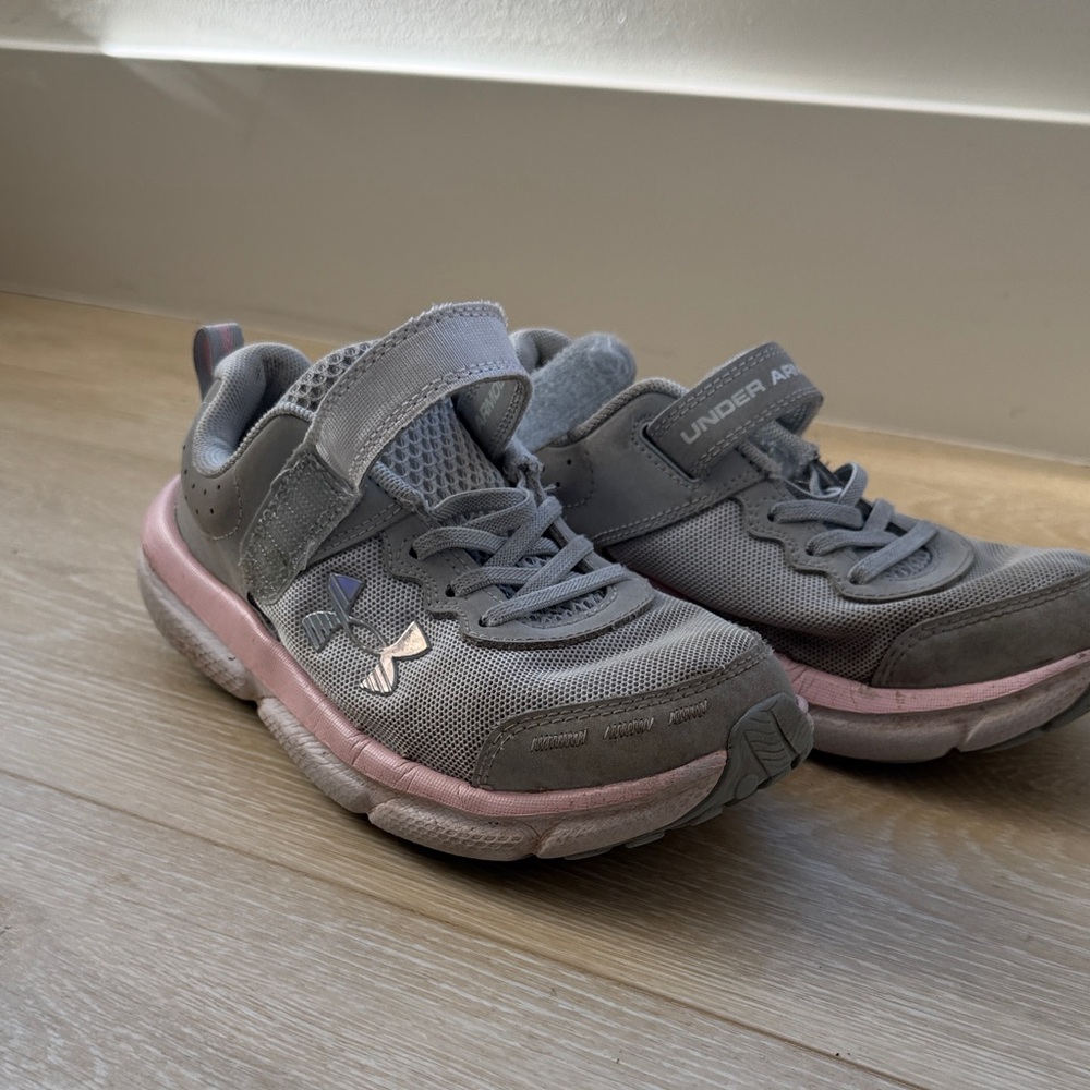 Under Armour Kids' Sneakers in Gray and Pink